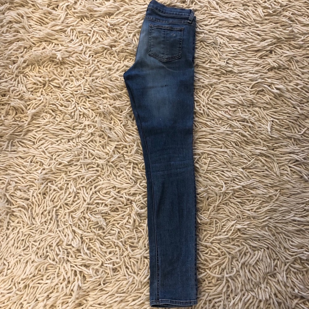 Rag and Bone. Skinny stretch light wash denim